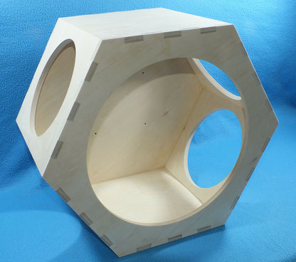 Katze Hexagon Sechseck Wand Spielplatz Schlafplatz Cat wall walk Wandpark Katzen