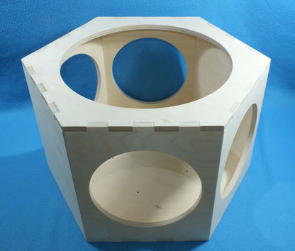 Katze Hexagon Sechseck Wand Spielplatz Schlafplatz Cat wall walk Wandpark Katzen