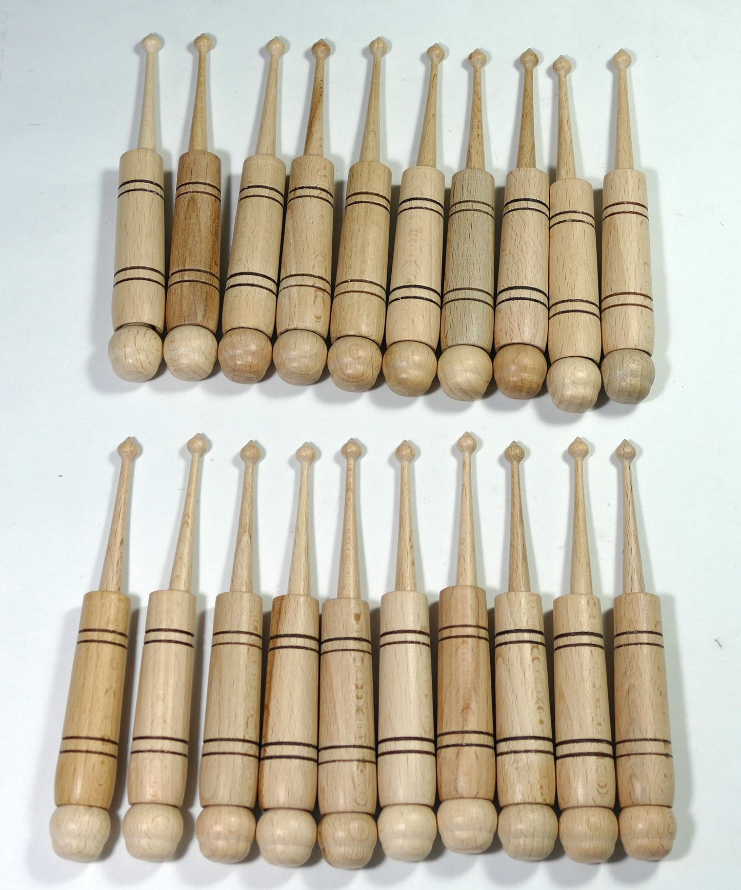 Klöppel 20 Stück = 10 Paar Hülsenklöppel