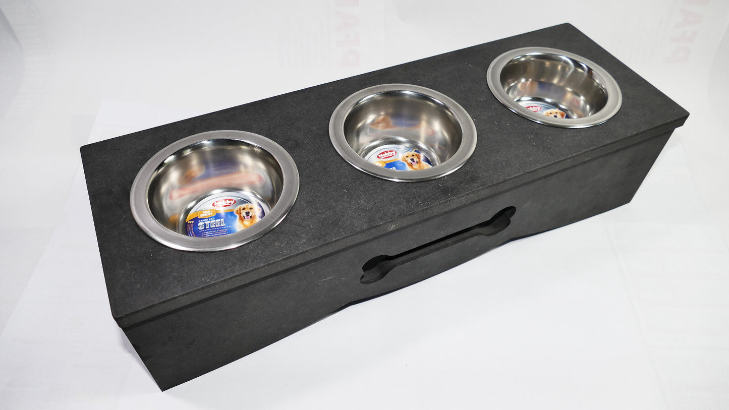 Futterstation Hundebar Welpentheke Katze  Futterbar aus CDF Holz