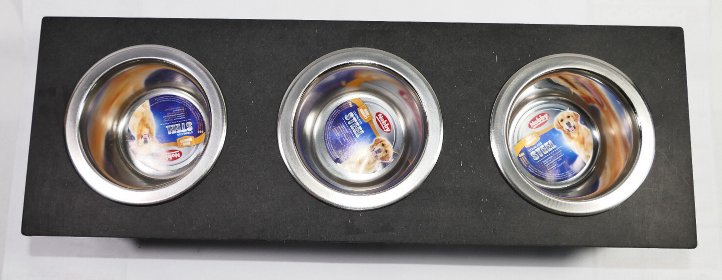 Futterstation Hundebar Welpentheke Katze  Futterbar aus CDF Holz