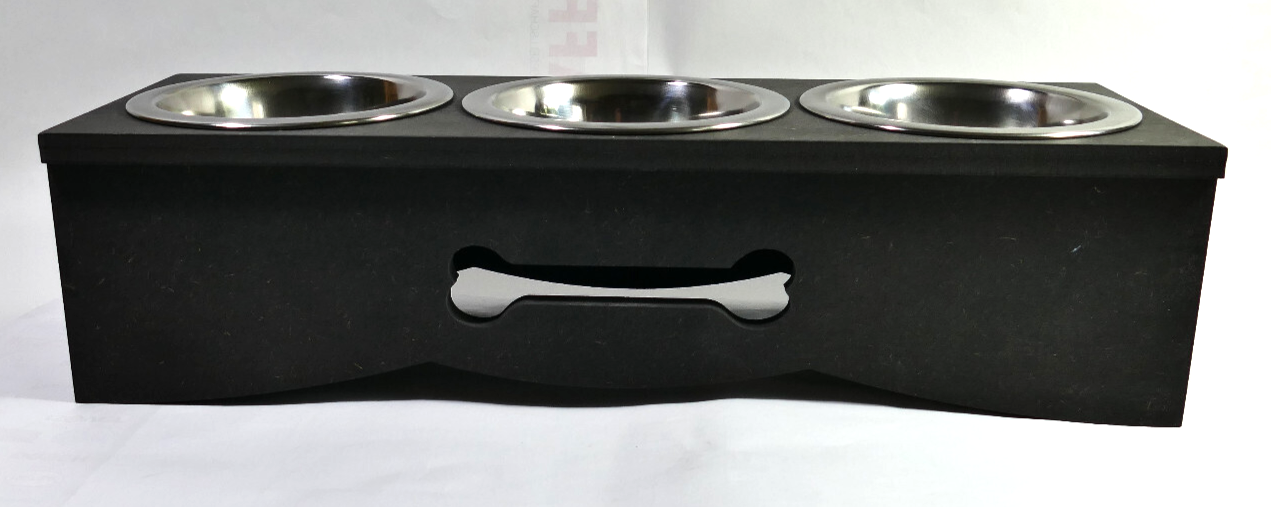 Futterstation Hundebar Welpentheke Katze  Futterbar aus CDF Holz