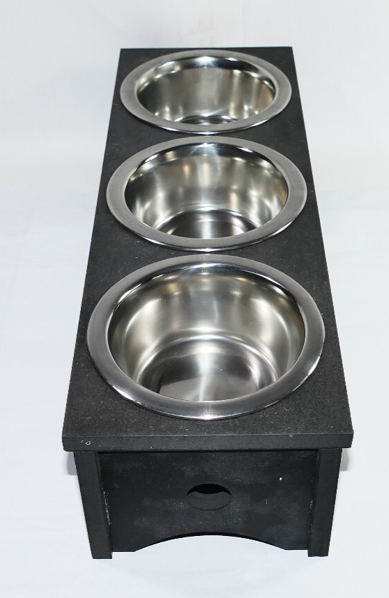 Futterstation Hundebar Welpentheke Katze  Futterbar aus CDF Holz