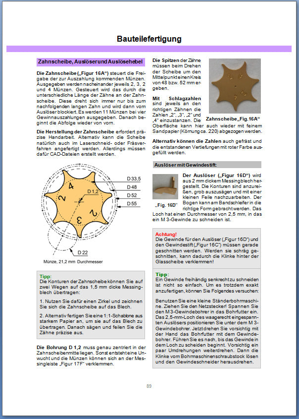 ABC Baubuch zum historischen Spielautomat JEMOC selbst gebaut Bauplan DIY Buch