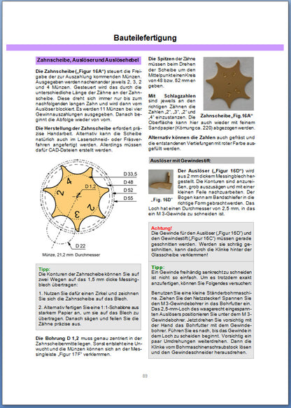 ABC Baubuch zum historischen Spielautomat JEMOC selbst gebaut Bauplan DIY Buch