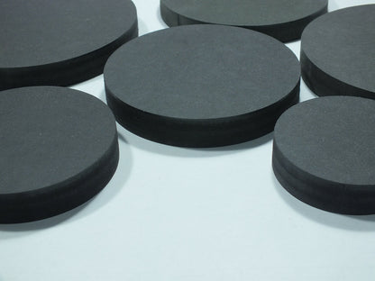 Holzscheiben rund Kreisscheibe schwarz MDF 19 mm stark