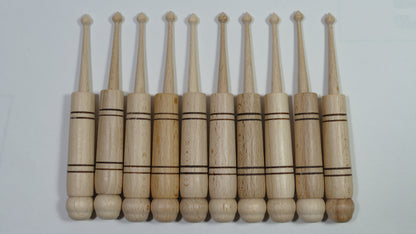 Klöppel 20 Stück = 10 Paar Hülsenklöppel