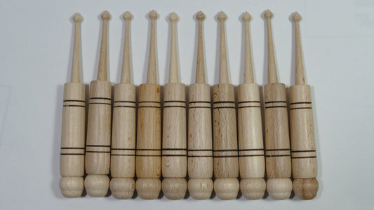 Klöppel 20 Stück = 10 Paar Hülsenklöppel