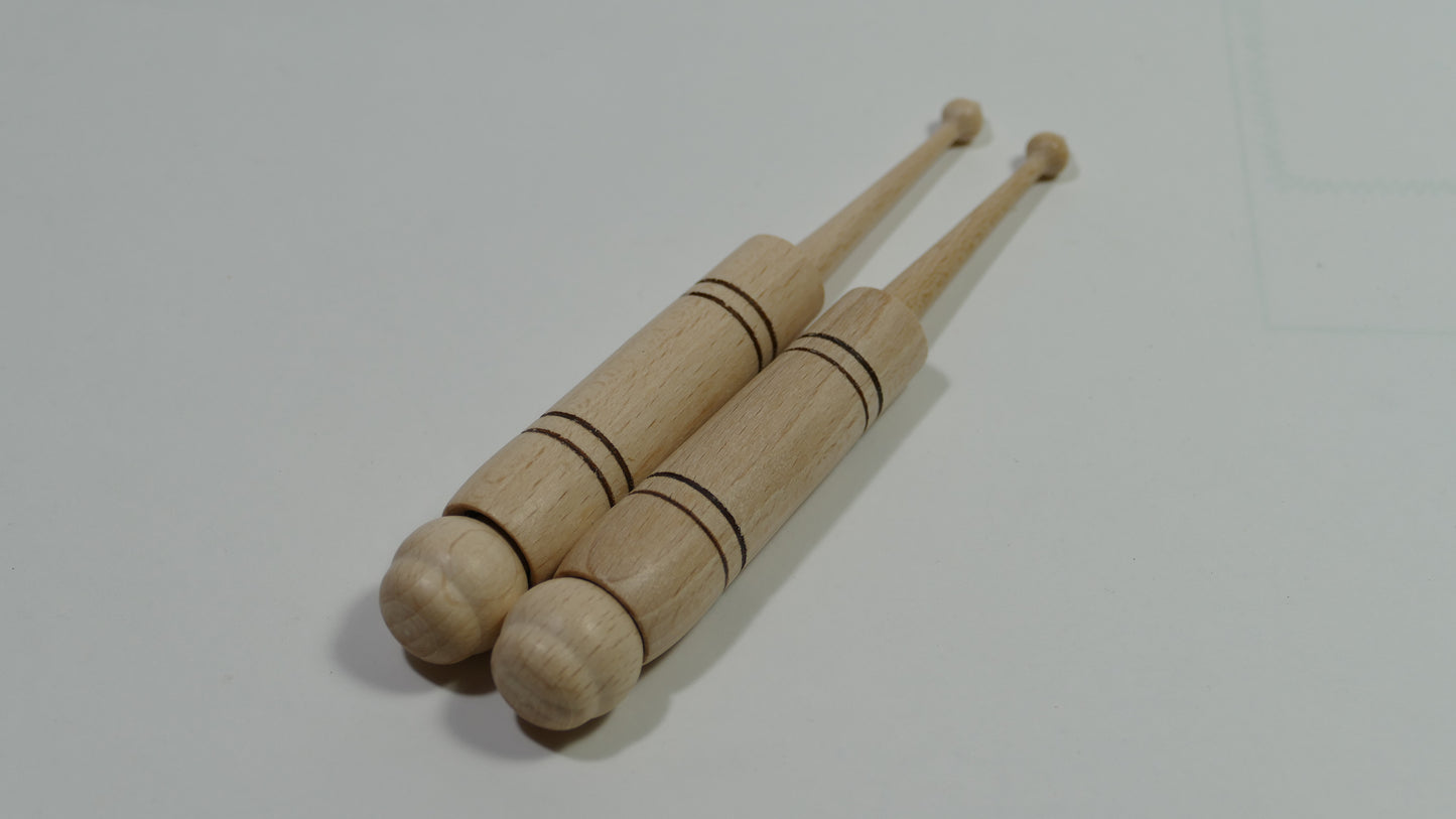 Klöppel 20 Stück = 10 Paar Hülsenklöppel