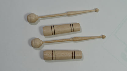 Klöppel 20 Stück = 10 Paar Hülsenklöppel