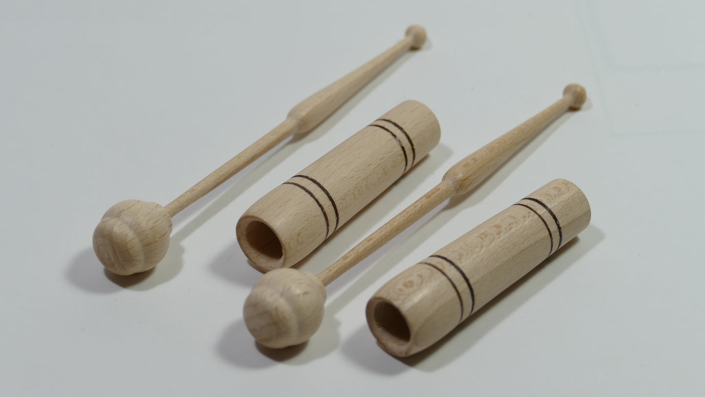 Klöppel 20 Stück = 10 Paar Hülsenklöppel