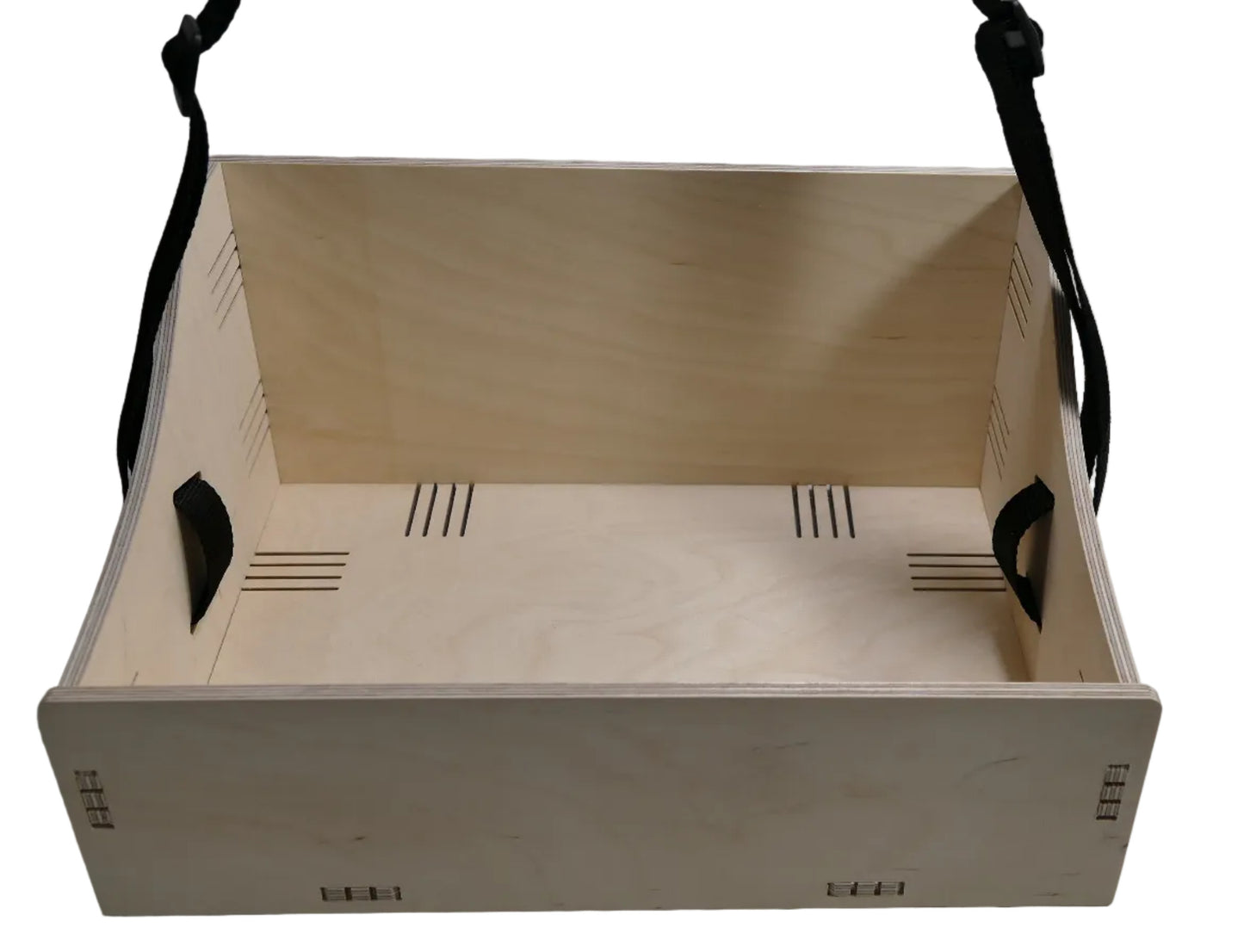 Kleiner Holz Bauchladen Körbchen Bodenplatte Größe A4