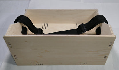 Kleiner Holz Bauchladen Körbchen Bodenplatte Größe A4