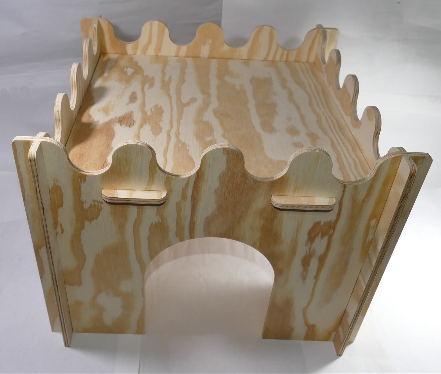 Praktisches großes Hasen Zwerg Kaninchen Haus / Burg zerlegbar aus Holz