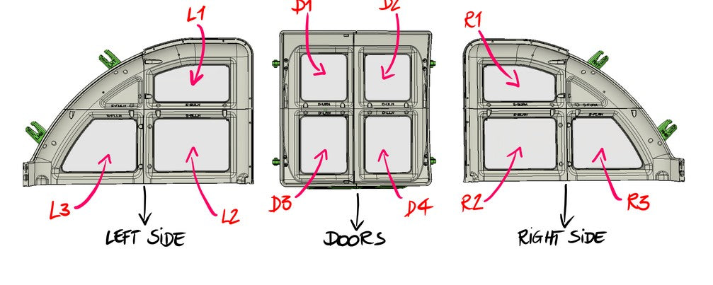CNC Plexiglascut für Snapmaker U1  POD Top Cover