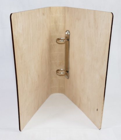 Ringordner Holz mit Holzscharnier DIN A5 DIN A4 Schnellhefter Mappe Ordner Holzordner