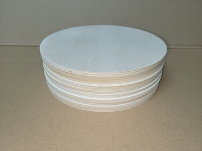 Sonderposten Holzscheiben Pappel Sperrholz 6 mm stark 20 cm Durchmesser Multipack
