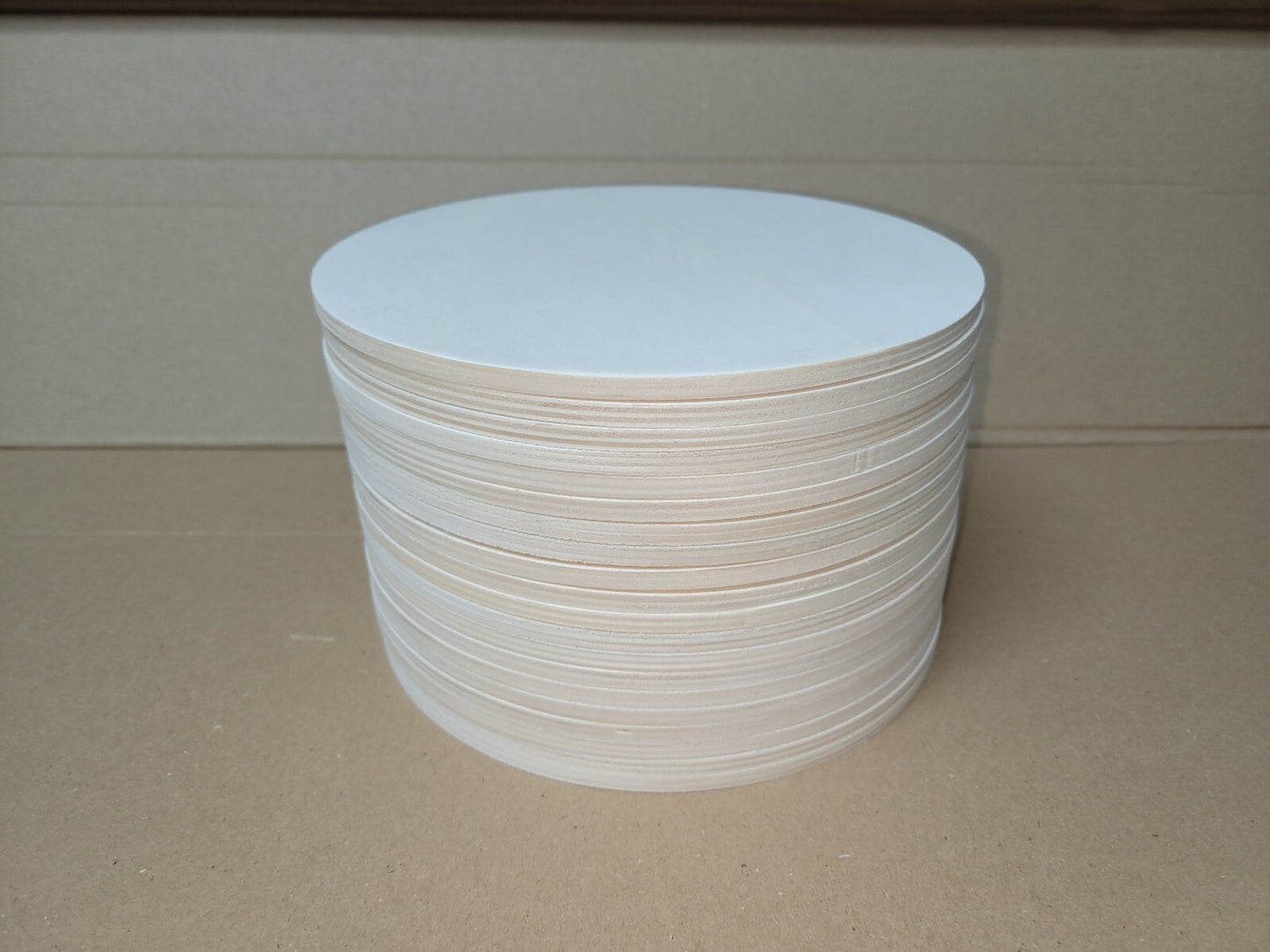 Sonderposten Holzscheiben Pappel Sperrholz 6 mm stark 20 cm Durchmesser Multipack