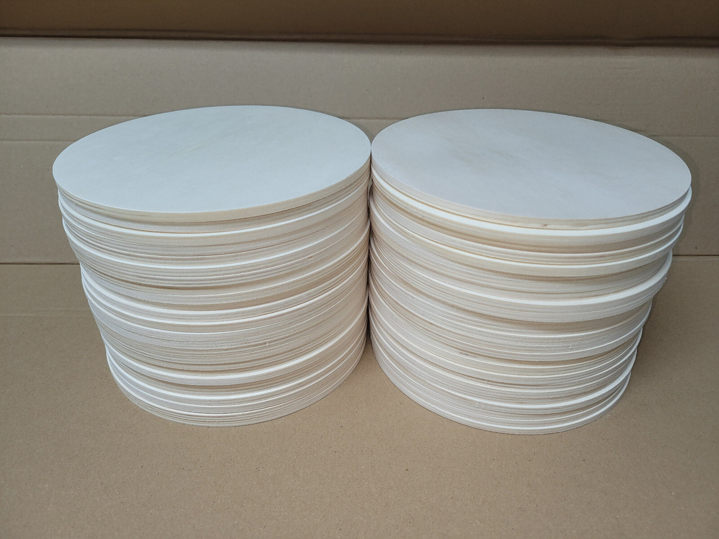 Sonderposten Holzscheiben Pappel Sperrholz 6 mm stark 20 cm Durchmesser Multipack