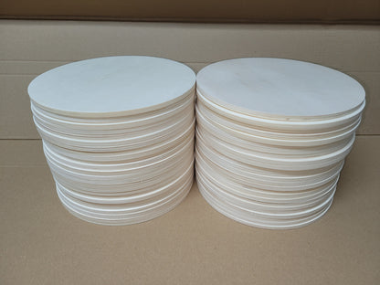 Sonderposten Holzscheiben Pappel Sperrholz 6 mm stark 20 cm Durchmesser Multipack