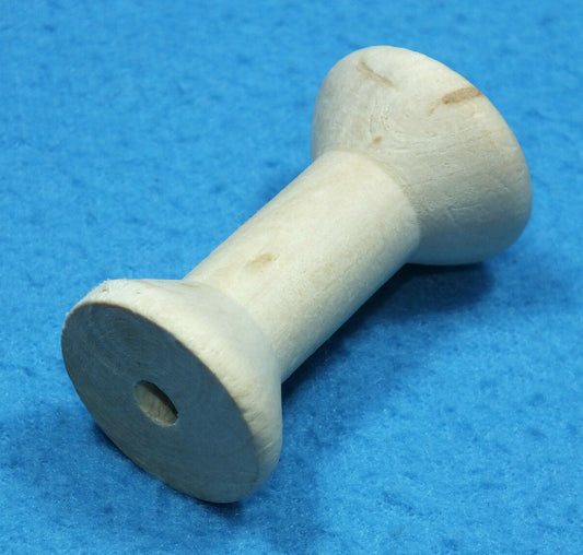 Holz Zwirnspule Garnrolle   48 mm x 30 mm   Dekospule Holzspule Spule unlackiert