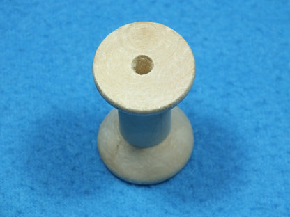 Holz Zwirnspule Garnrolle   48 mm x 30 mm   Dekospule Holzspule Spule unlackiert