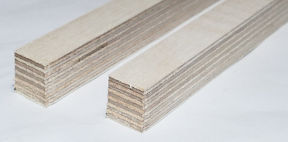 2 x Holzstab Multiplex Birke 1,8 cm stark 47,7 cm x 1,5 cm breit Holz Leisten