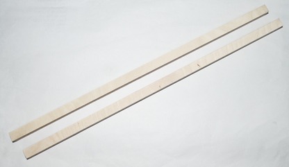 2 x Holzstab Multiplex Birke 1,8 cm stark 47,7 cm x 1,5 cm breit Holz Leisten