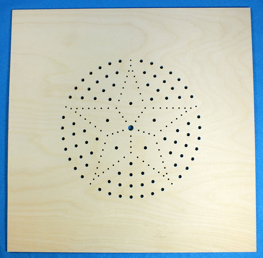 Holz Sitzfläche Sitzplatte Stuhlplatte mit Lochmuster Stern