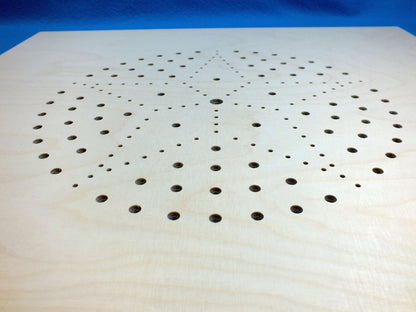 Holz Sitzfläche Sitzplatte Stuhlplatte mit Lochmuster Stern