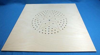 Holz Sitzfläche Sitzplatte Stuhlplatte mit Lochmuster Stern