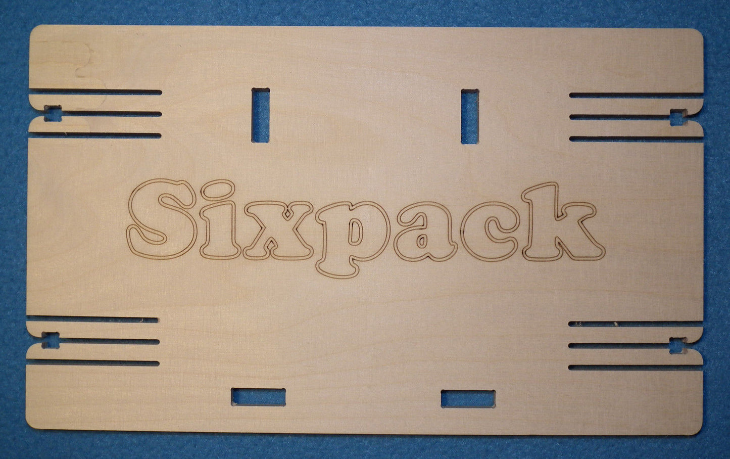 Männer Handtasche Bierträger Holz Flaschenträger Flaschenhalter 6 Flaschen 0,5l