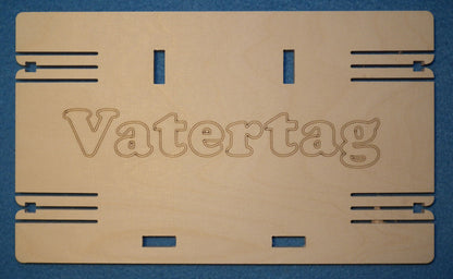 Männer Handtasche Bierträger Holz Flaschenträger Flaschenhalter 6 Flaschen 0,5l