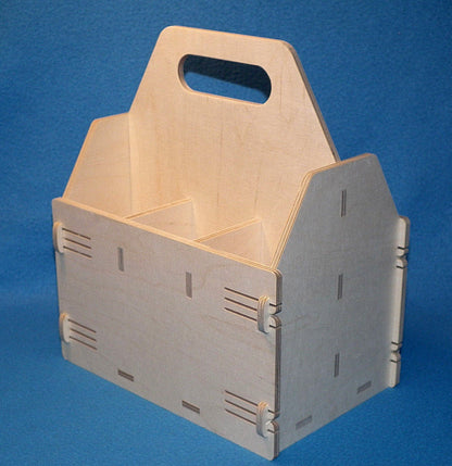 Männer Handtasche Bierträger Holz Flaschenträger Flaschenhalter 6 Flaschen 0,5l