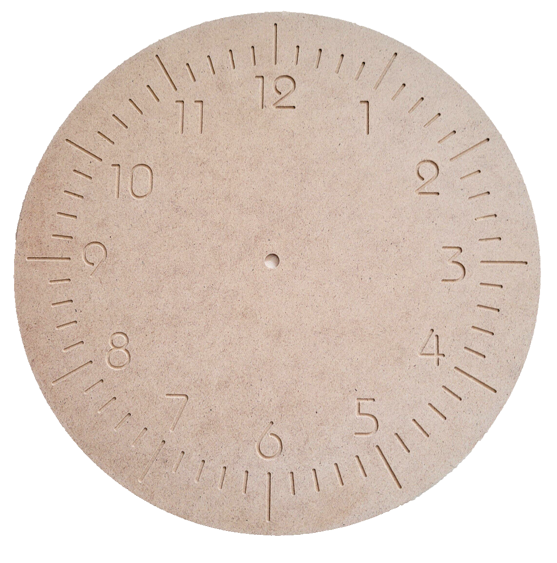 Holz Zifferblatt DIY Wanduhr MDF 3 mm stark, graviert