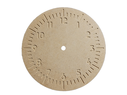 Holz Zifferblatt DIY Wanduhr MDF 3 mm stark, graviert