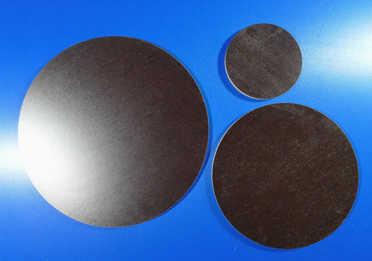 Holzscheiben rund Kreisscheibe schwarz/braun 6 mm stark