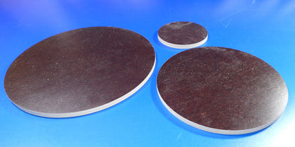 Holzscheiben rund Kreisscheibe schwarz/braun 6 mm stark