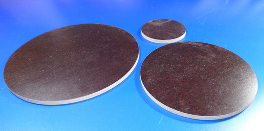 Holzscheiben rund Kreisscheibe schwarz/braun 6 mm stark