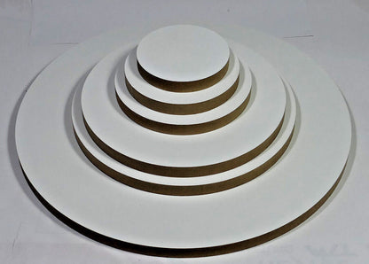 Holzscheiben rund Kreisscheibe MDF beidseitig weiß 12 mm stark