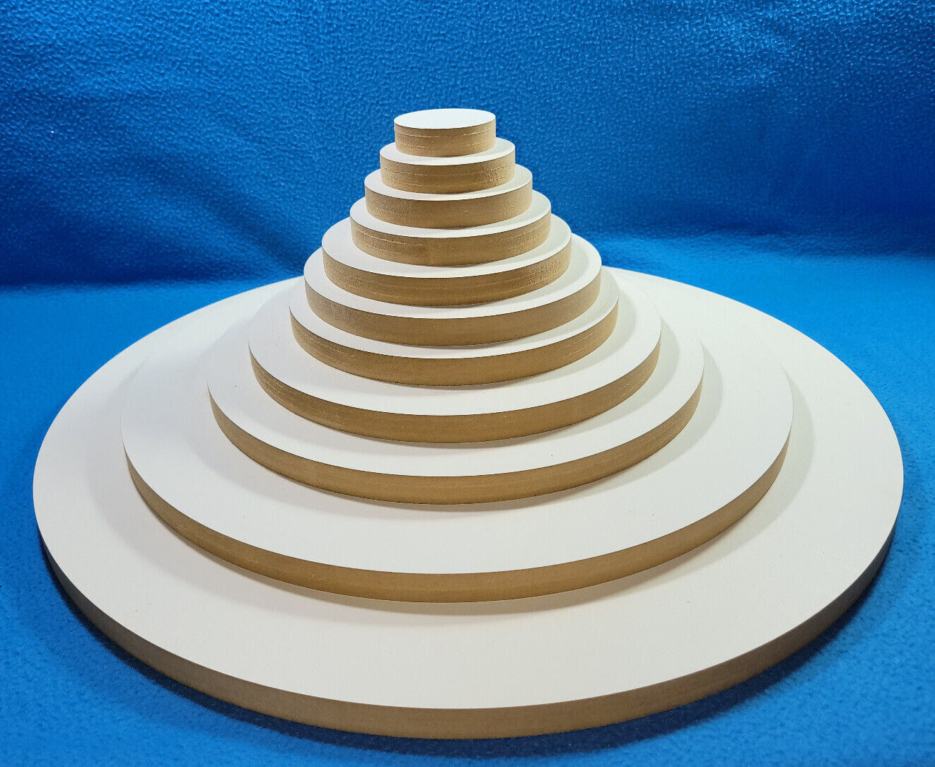 Holzscheiben rund Kreisscheibe MDF beidseitig weiß 16 mm stark