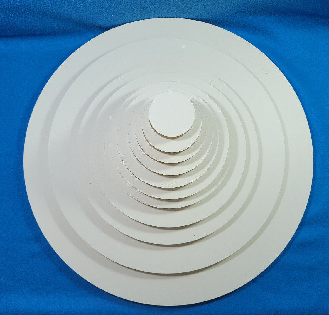 Holzscheiben rund Kreisscheibe MDF beidseitig weiß 16 mm stark