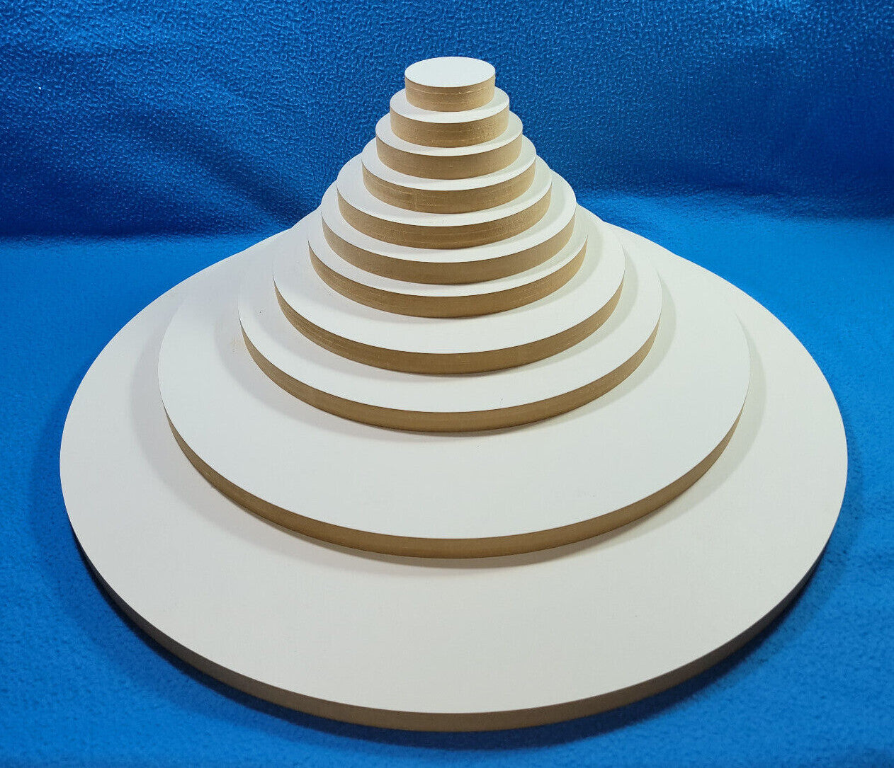 Holzscheiben rund Kreisscheibe MDF beidseitig weiß 16 mm stark